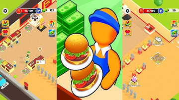Idle Burger Tycoon Gameplay Mobile Game Walkthrough All Levels Android Ios #1