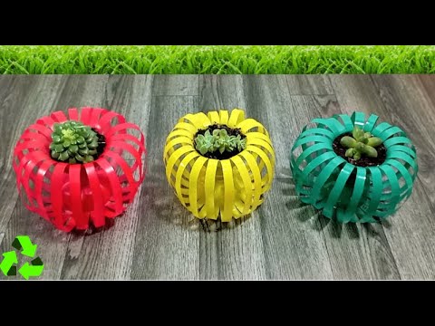 Reciclar Botellas De Plástico En Macetas Decorativas FACILES Y Rapidas