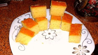 طريقه عمل كيك البرتقال هشه جدا  Delicious orange cake