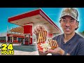 Eating at Gas Stations For 24 Hours...AGAIN (You Won&#39;t Believe This!)