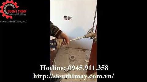 Lắp đặt và sử dụng bộ cữ hỗ trợ khoan khóa cửa gỗ