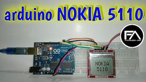 Arduino project - NOKIA 5110 - fahrudin afif
