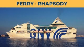 Arrival Of Ferry Rhapsody In Porto Torres Gnv