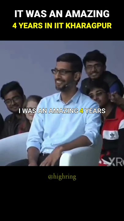 Google CEO, SUNDAR PICHAI, Back to IIT Kharagpur After 23 Years