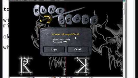 error with runescape private server