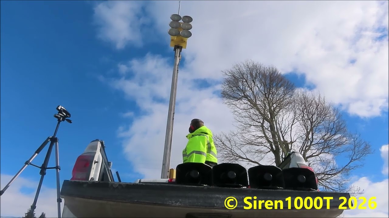 Battle Creek, MI EOWS-612 Tornado Siren Test and sounding off my SiraTone February 7th, 2026