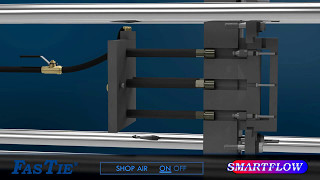 Captive Molder Application, Couplers at the End of Ejector Bars - SMARTFLOW FasTie