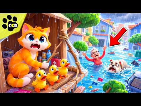 Building A SKYBASE To SURVIVE THE FLOOD! - I Am Cat