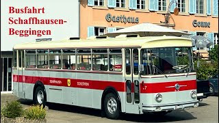 ASS-Busfahrt mit Saurer 5DUK Bus von Schaffhausen nach Beggingen