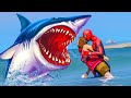 GTA 5 Epic Ragdolls ep.3 | Shark vs Spider-Man (Euphoria Physics)