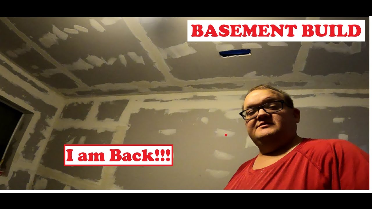 Finish Mudding the Bedroom Basement Build 2024 - YouTube