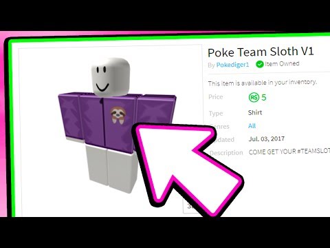 Im Joining Team Sloth Roblox Youtube - roblox pokediger1 roblox poke merch