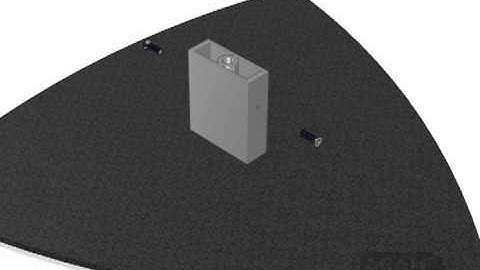 AGAM Insert Block 652 195 using Extrusion VS 76 and Triangle Floor Base