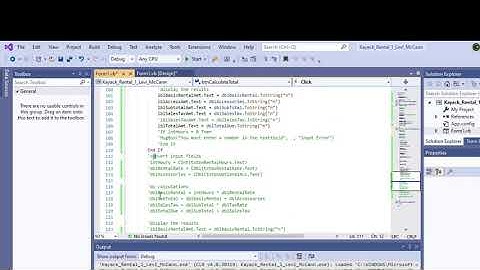 Kayak Rental Program 2 Visual Basic