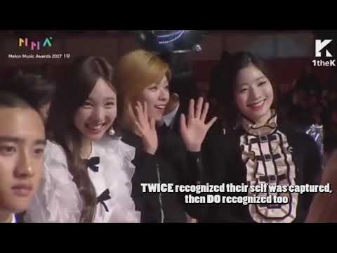 Twicexo Exo Reaction To Twice On Mma 17 Melon Music Award Youtube