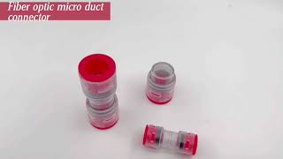 fiber optic micro duct connector