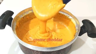 creme cheddar para hambúrguer ou bata frita