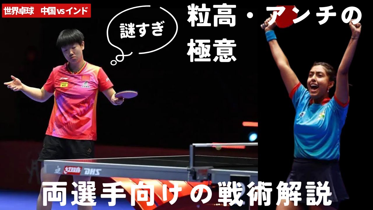 【極意７】粒高・アンチの極意【卓球の強化書】#卓球 #pingpong #tabletennis #戦術 #馬龍 #孫穎莎 #卓球の強化書 #tactics