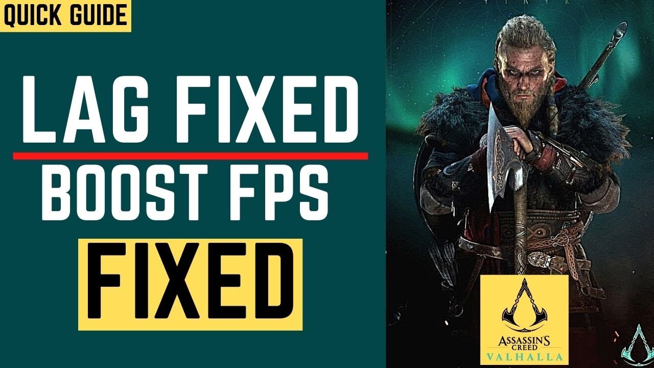 Assassins Creed Valhalla Lag Fix | Low End PC | Increase Fps |Lagging And Stuttering | FPS Boost |