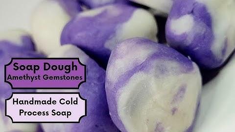 Making Amethyst Gems with Soap Dough 🧼 | Kandy Krafts Soapery