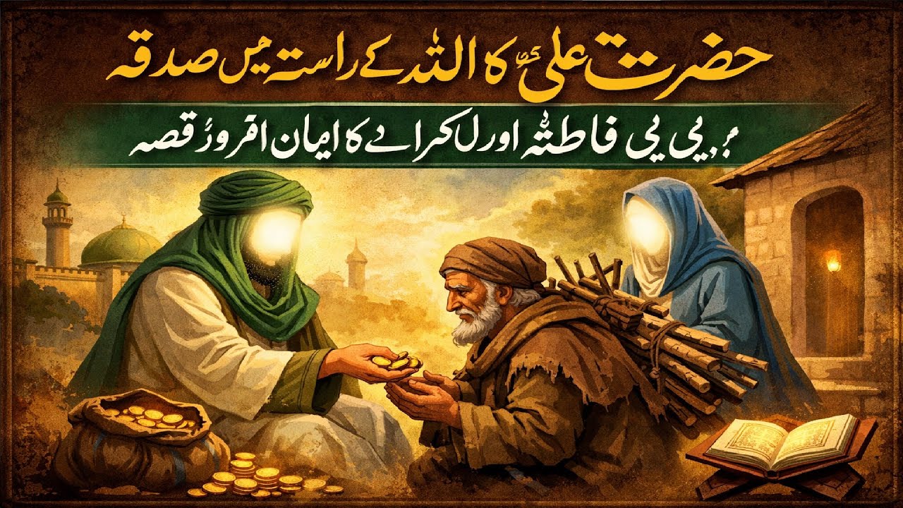 Hazrat Ali (R.A) Ka Allah Ke Raste Mein Sadqa | Bibi Fatima (R.A) Aur Lakadhara Ka Imaan Afroz Qissa