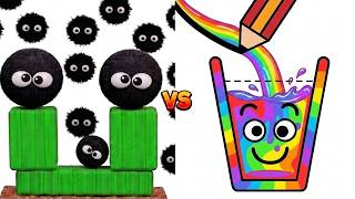 Hide Ball Brain Vs Happy Glass Merge Teasers Gameplay Max Level Pull the Pin! screenshot 2