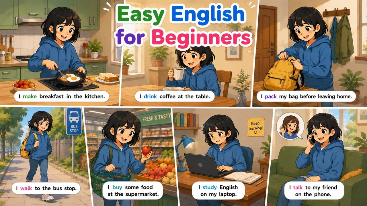20 Easy English Sentences for Practice - YouTube