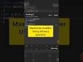Find maximum number ▶️📈using Ternary operater 🤔🧐#shorts #ytshort #trending