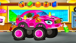 Repair machines - monster trucks #1 I Had an Accident! 👀 Help!👮🏼‍♀️👮🏼 screenshot 4