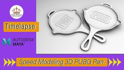 3D Timelapse PUBG Pan - Speed Modeling in Maya