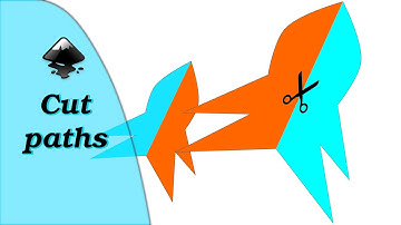 Split path: Inkscape tutorial | Break path at selected nodes and Break apart