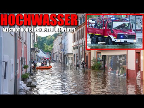 [GROßALARM: HOCHWASSER IN BLIESKASTEL!] - Altstadt überflutet | Einsatzfahrten | 18.05.2024 -