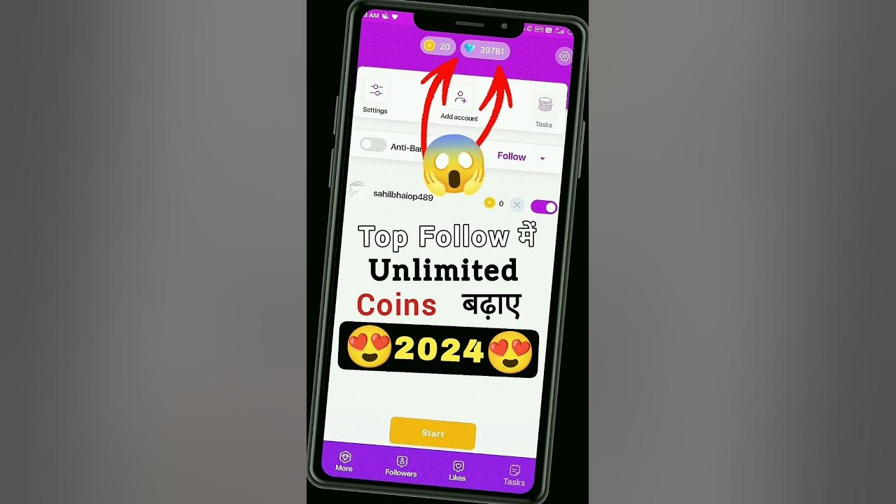 How to Increase TopFollow Unlimited Coins TopFollow App Unlimited