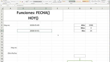 Fórmulas y funciones de fecha en Excel