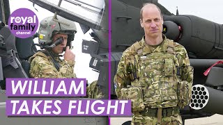 Prince William Flies Helicopter After Becoming Colonel-in-Chief of the Army Air Corps Resimi