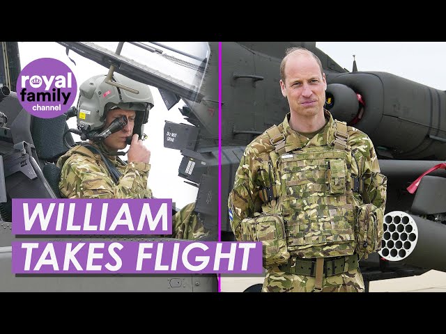 Prince William Flies in Helicopter After Becoming Colonel-in-Chief of the Army Air Corps class=