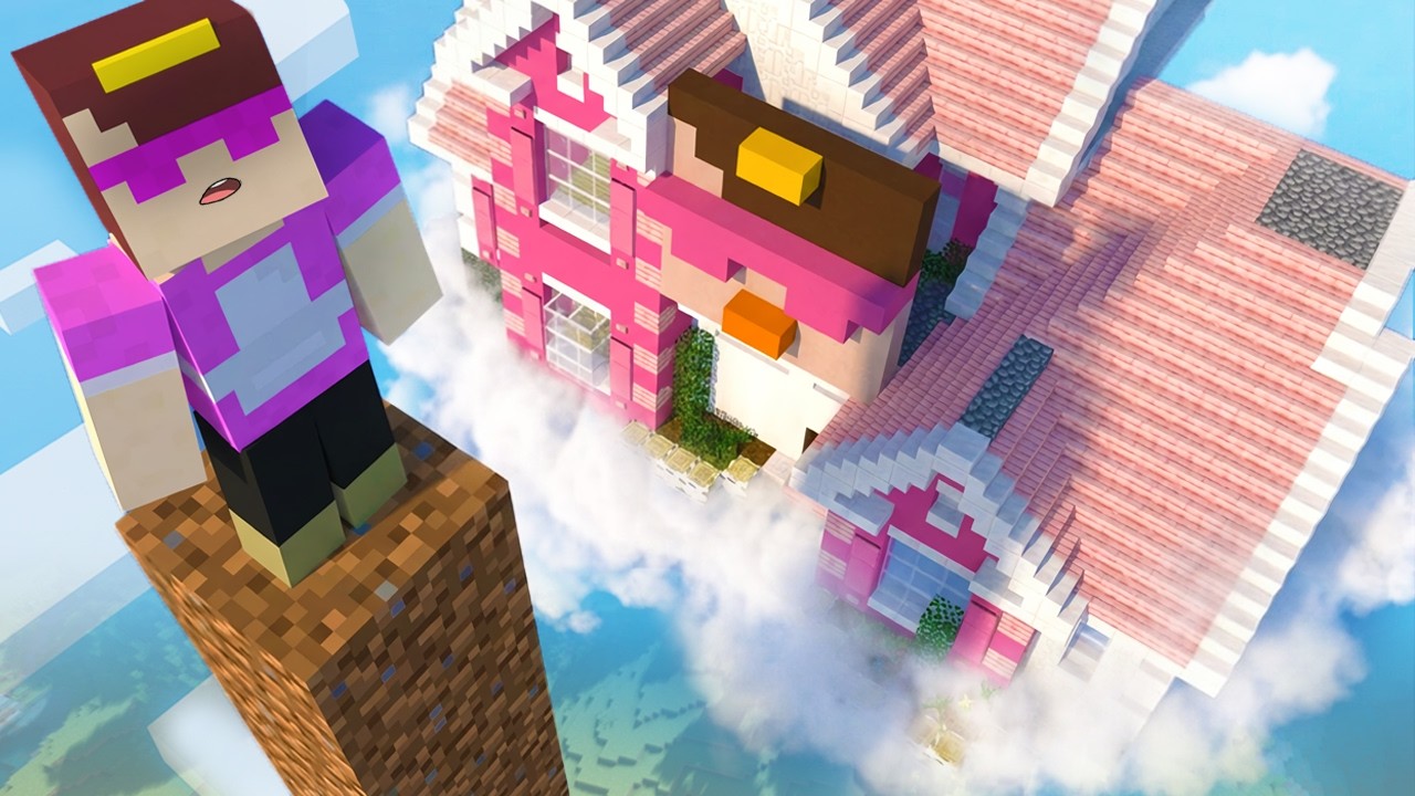 おかんの家を勝手に空中に作って出禁にする【まいくら / マインクラフト】