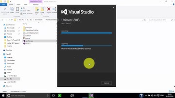 Visual Studio 2013 Ultimate Installation on Window 10 Step by Step