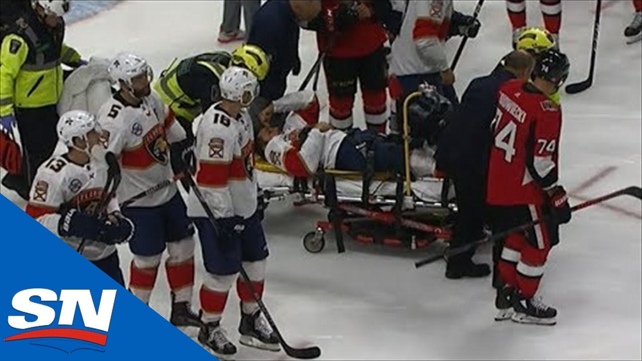 Florida Panthers' Vincent Trocheck leaves game on stretcher after gruesome  leg injury