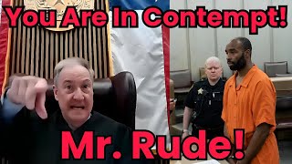 Man Accused of Threatening Police Officer Gets Held in Contempt by Judge Stevens!