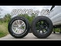 Stock Tires vs. Aftermarket 33x12.50s!!