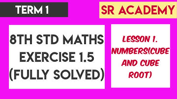 8th standard maths exercise 1.5 unit 1. Numbers samacheer kalvi