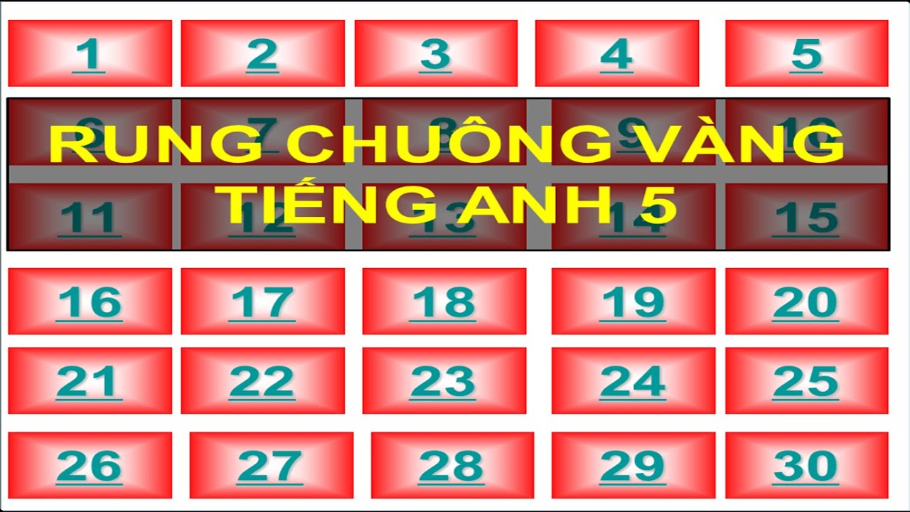 slot machine aams RUNG CHUÔNG VÀNG TIẾNG ANH 5