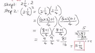 Exponents-Mixed Fractions Examples