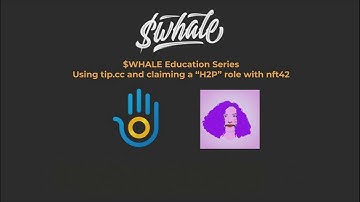 Using tip.cc & nft42 to claim roles and cryptocurrency | $WHALE Tutorials