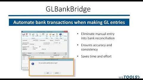 wsTOOLS: GLBankBridge for Microsoft Dynamics GP I Implementation Specialists