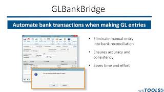 wsTOOLS: GLBankBridge for Microsoft Dynamics GP I Implementation Specialists