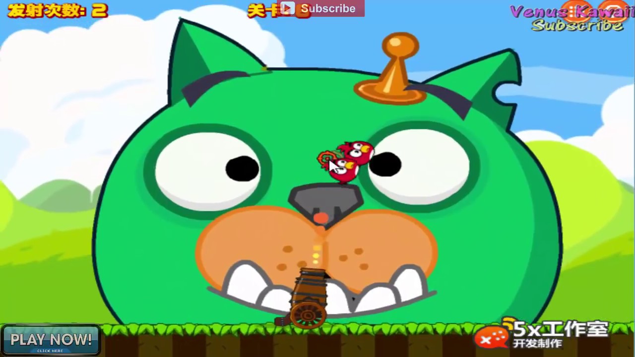 Angry Birds Cannon Bird 1 - Walkthrough All Levels 1-14 Angry Birds Game