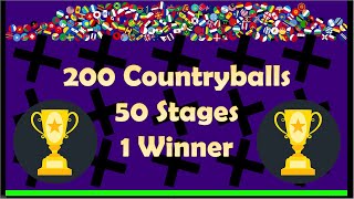 200 Countryballs 50 Stages 1 Champion Watch The Ultimate Marble Race Unfold