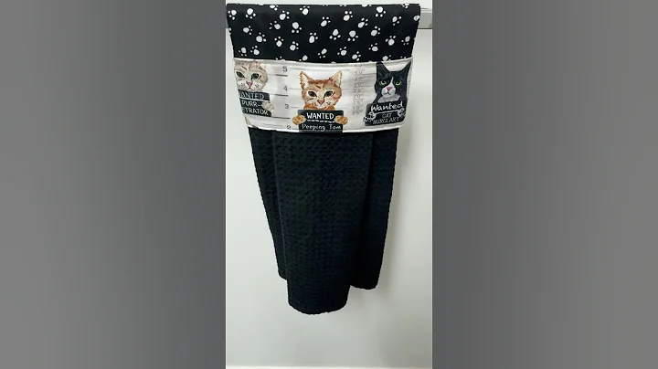 Modern Hanging Tea Towel-Beginner Friendly- 4 x DIY Gifts ideas  #sewing #hangingteatowel